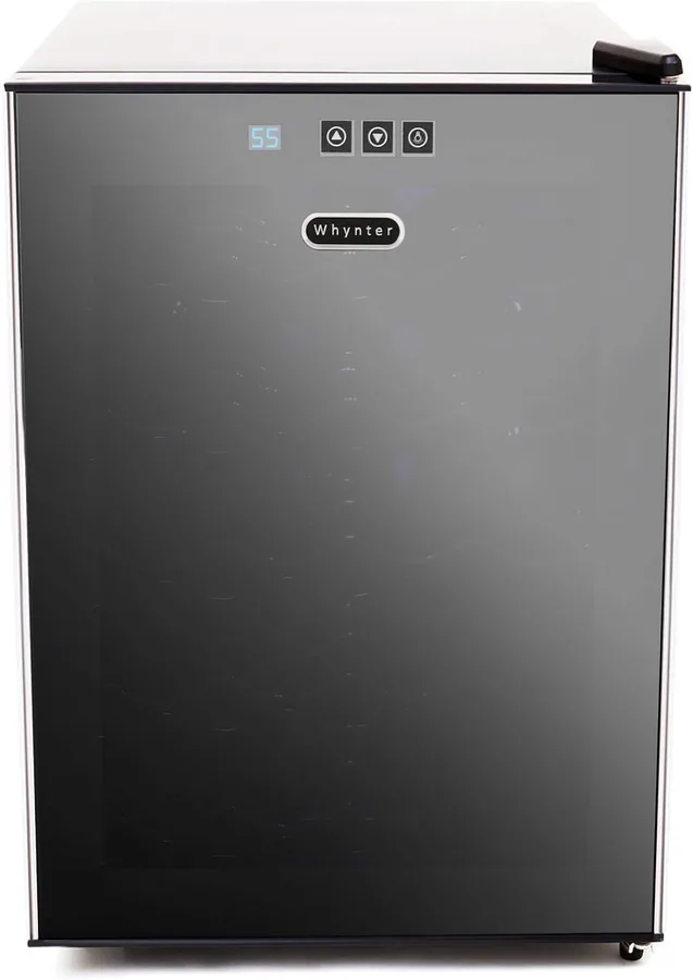 Whynter WC-201TD 20-bottle thermoelectric wine cooler with mirrored door